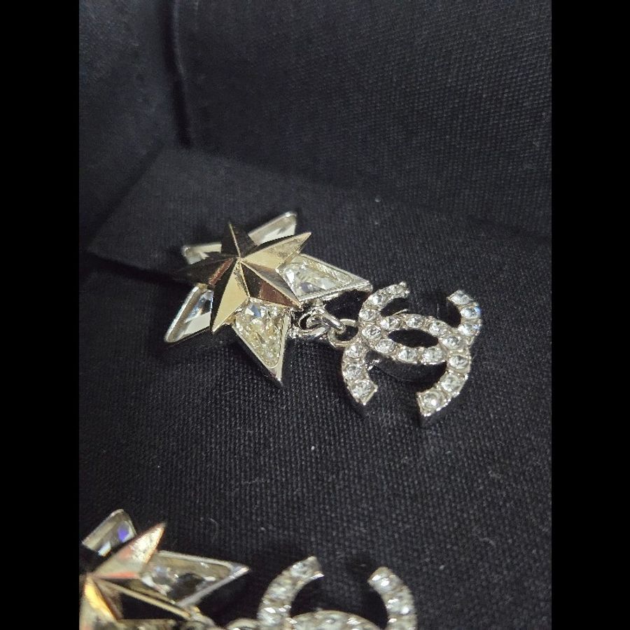 (全新閒置品)Chanel星星雙C.Logo耳環-5