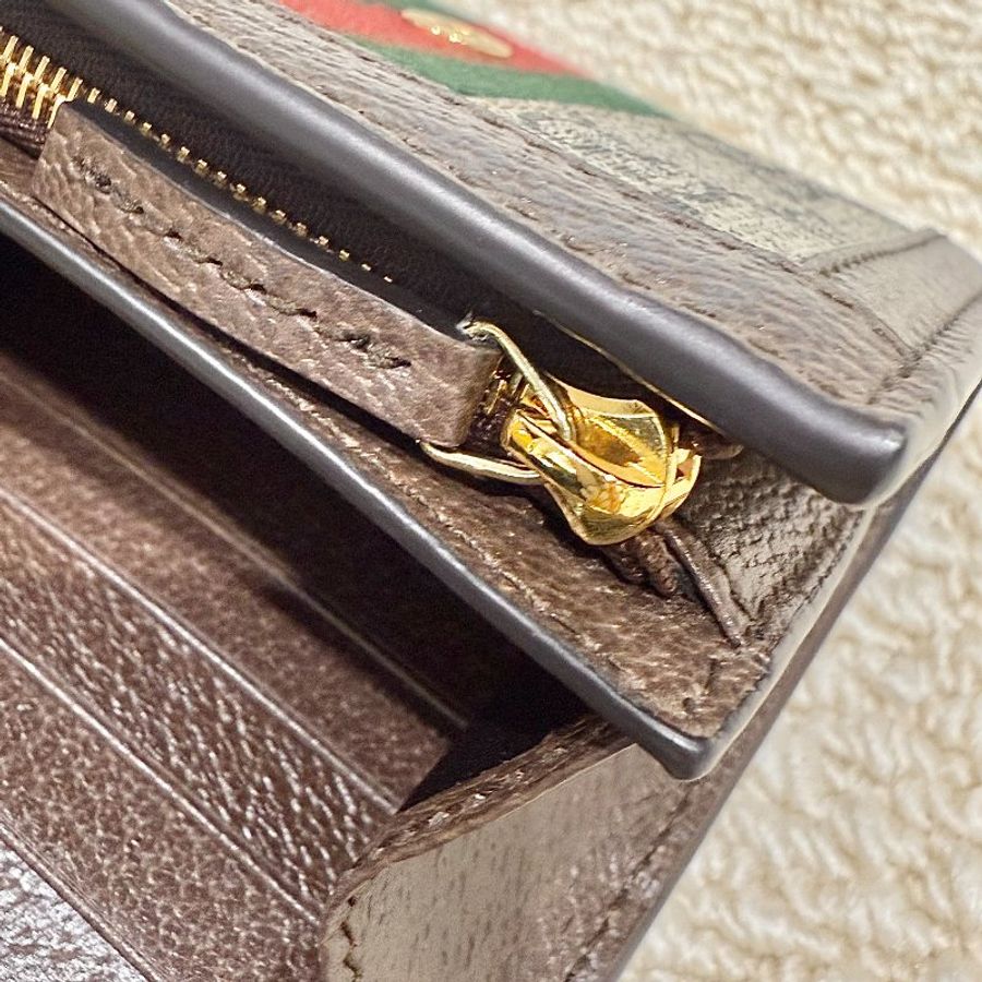 GUCCI - 老花綠紅綠OPHIDIA短夾-12