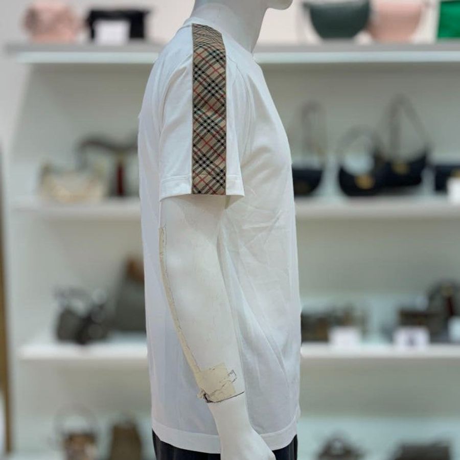 🎉2026新品好折扣✨Burberry 81024511 男款EKD 棉質短袖 T-shirt 上衣 畫布白 S/M/L/XL/XXL-5