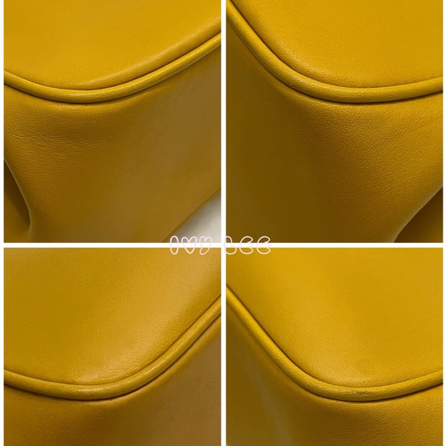 COACH Disney 聯名 黃色 皮革 米奇 米妮 手提包 斜背包 正品 二手精品-11