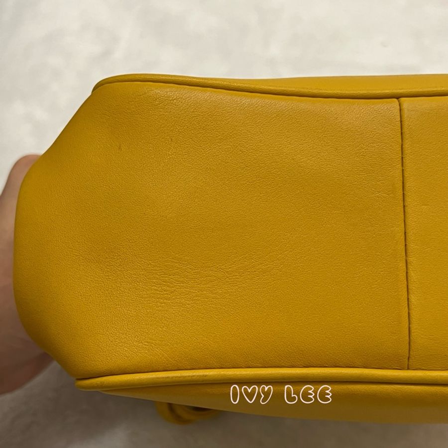 COACH Disney 聯名 黃色 皮革 米奇 米妮 手提包 斜背包 正品 二手精品-22