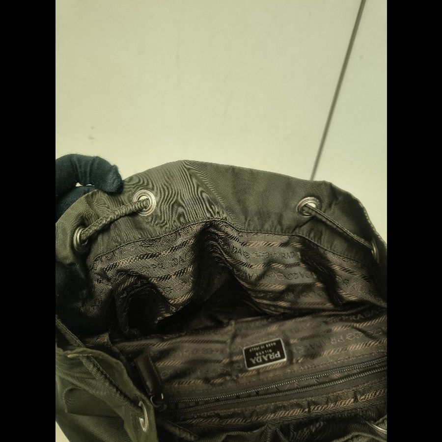 【8成新】㊣✨PRADA✨普拉達 綠色 帆布 皮革 口袋 中型 後背包 /二手包/二手精品🌳二手樹屋🌳-47