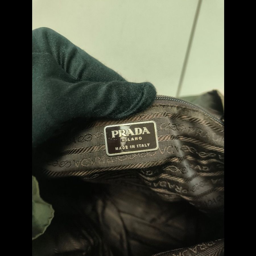 【8成新】㊣✨PRADA✨普拉達 綠色 帆布 皮革 口袋 中型 後背包 /二手包/二手精品🌳二手樹屋🌳-48