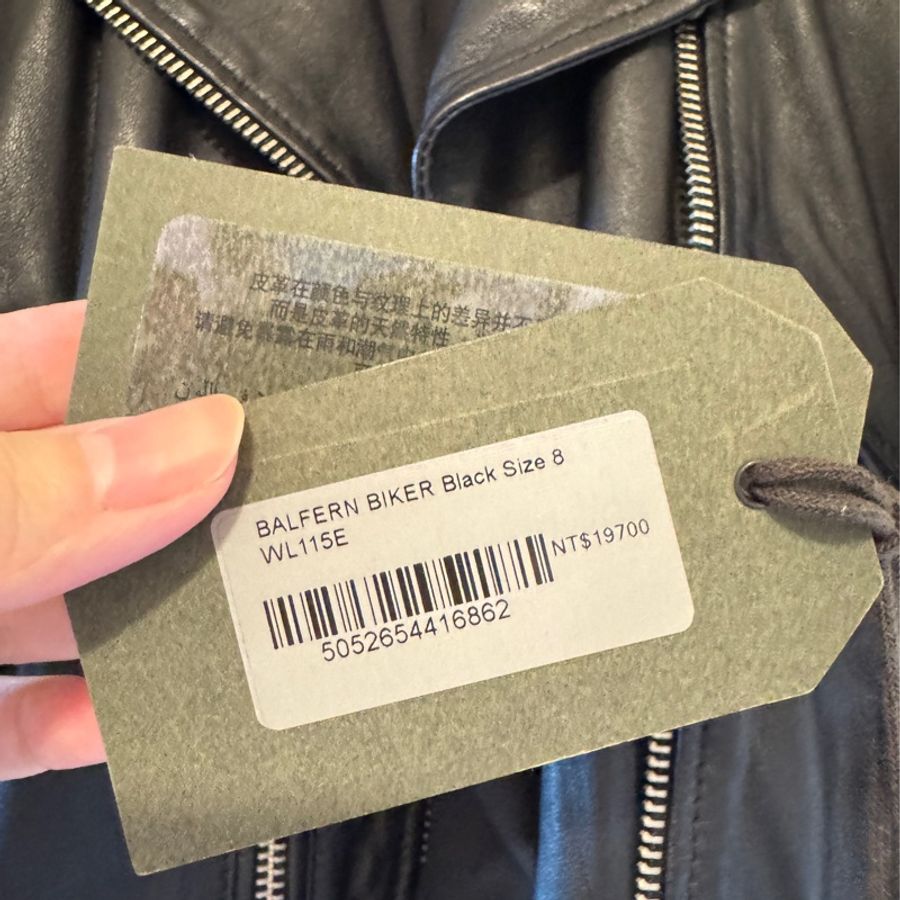 AllSaints Balfern 皮革騎士夾克-7
