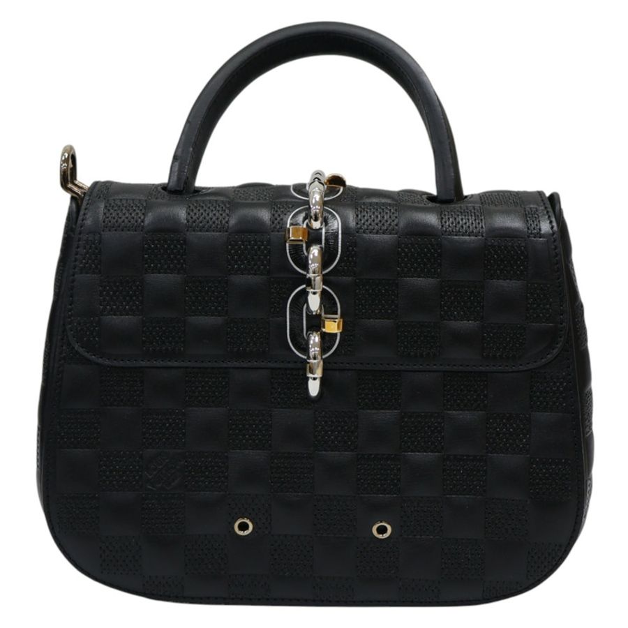 黑色壓紋牛皮 Chain It Bag PM 肩背 N44035 【LOUIS VUITTON LV 路易威登】N44035-1