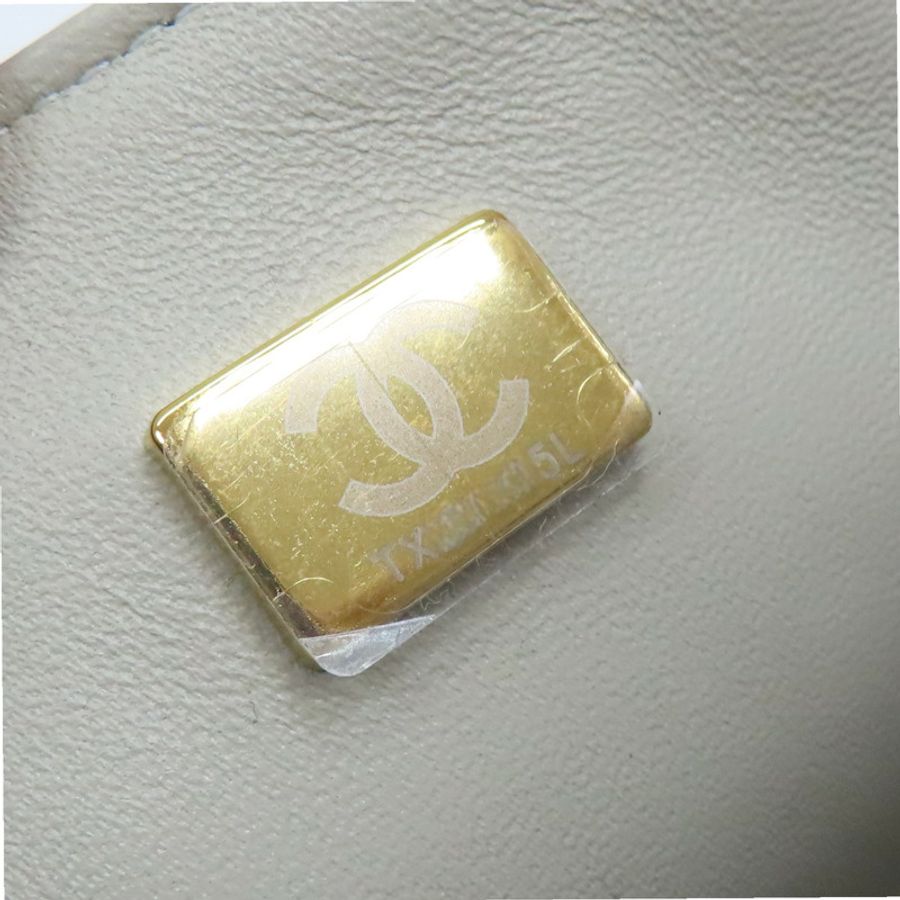 灰色 菱格紋 羊皮 鍊帶 COCO17 肩背包 A35200【CHANEL 香奈兒】 A35200-10