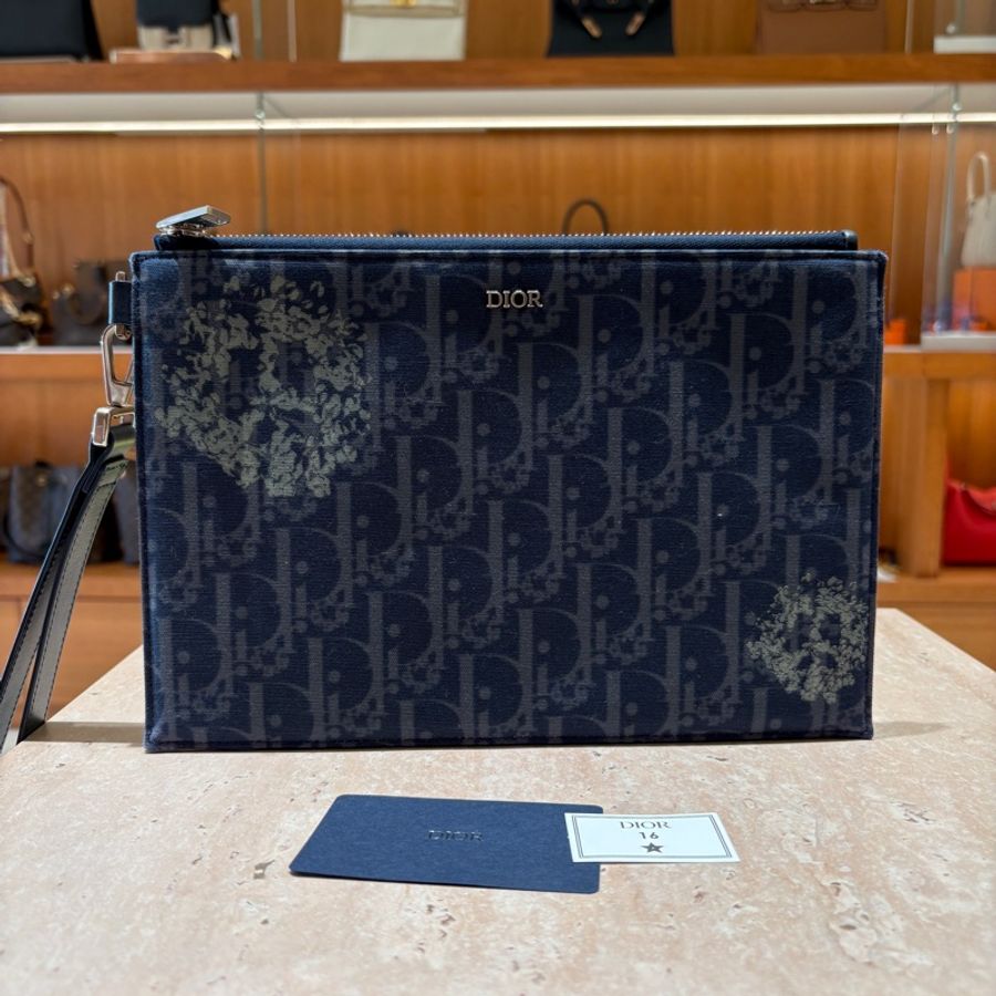 Dior Oblique Denim Tears A5 Flat Pouch 奧迪 A5手拿包-5