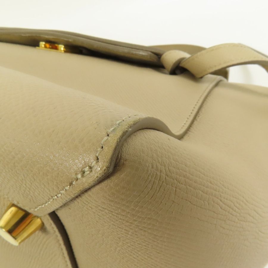 CELINE 牛皮皮革Mini Belt Bag金扣手挽肩背兩用袋-9