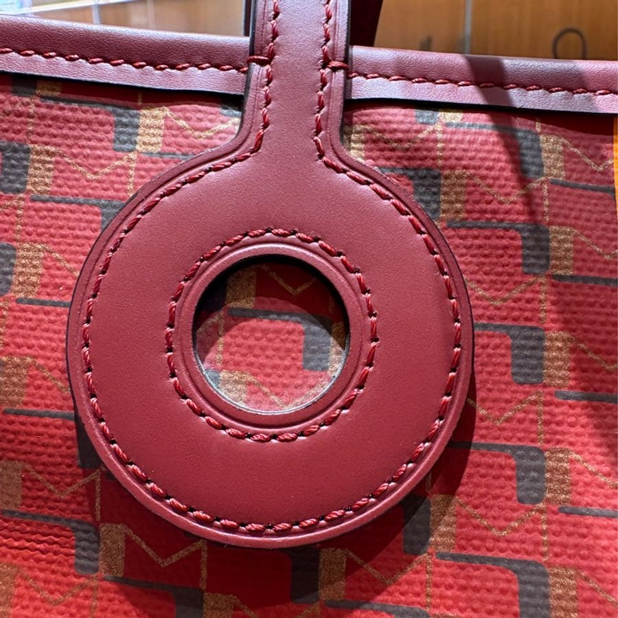 【撞色幾何、低調奢華】MOYNAT TOTE 莫奈托特包|經典M圖騰|條紋撞色設計|大容量通勤手提肩背包-小號-7