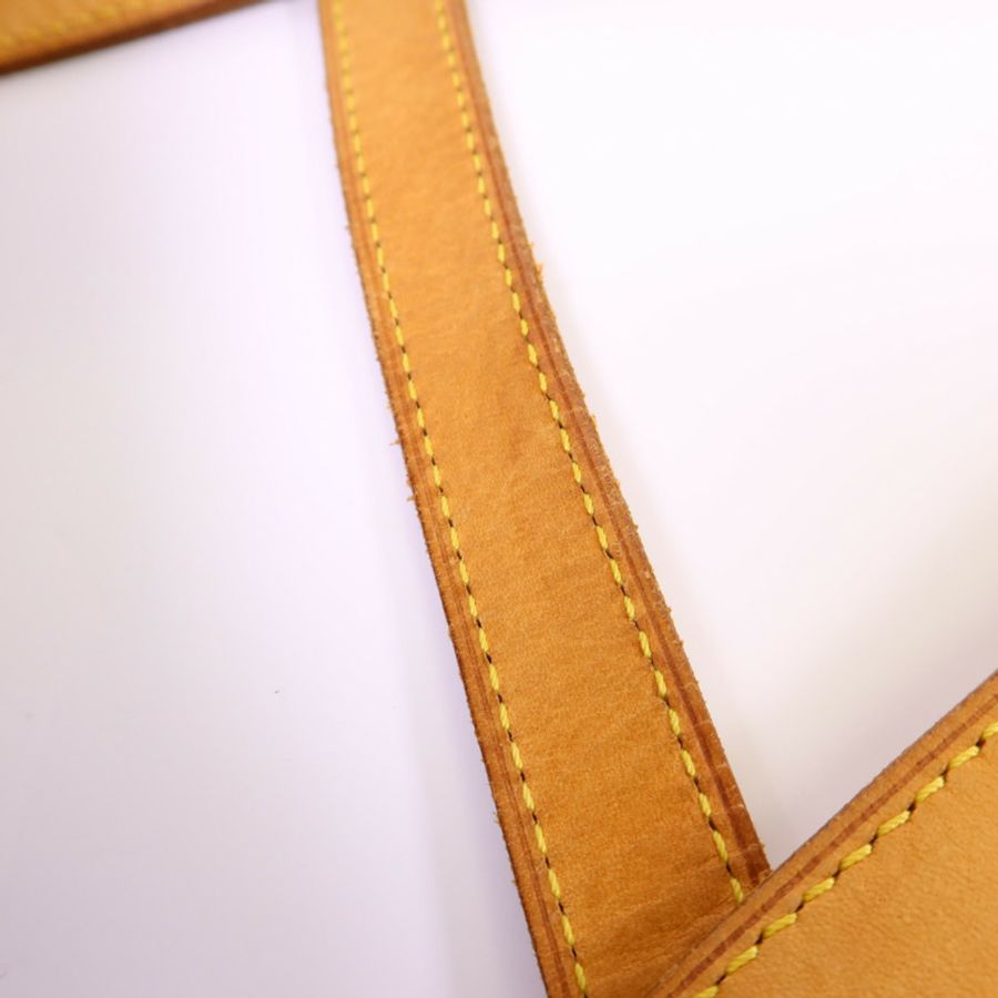 LOUIS VUITTON Monogram Cite GM金扣肩背袋棕色-17