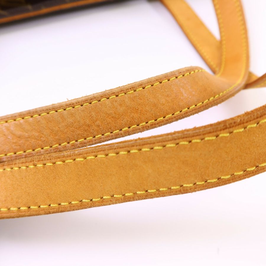 LOUIS VUITTON Monogram Cite GM金扣肩背袋棕色-19