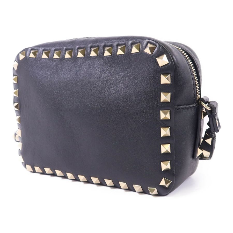 Valentino 牛皮皮革Rockstud Crossbody金扣肩背袋-2