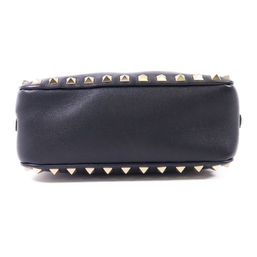 Valentino 牛皮皮革Rockstud Crossbody金扣肩背袋-3