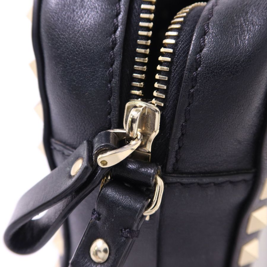 Valentino 牛皮皮革Rockstud Crossbody金扣肩背袋-7