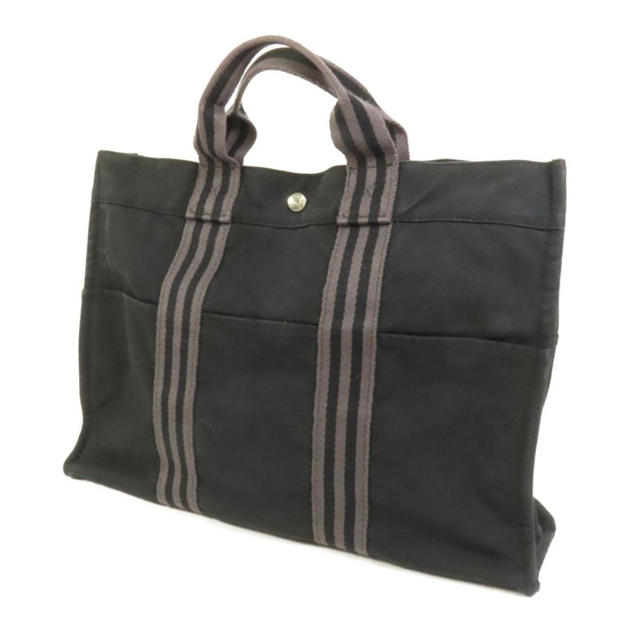 HERMES 帆布Fourre Tout Tote PM銀扣手挽袋-2