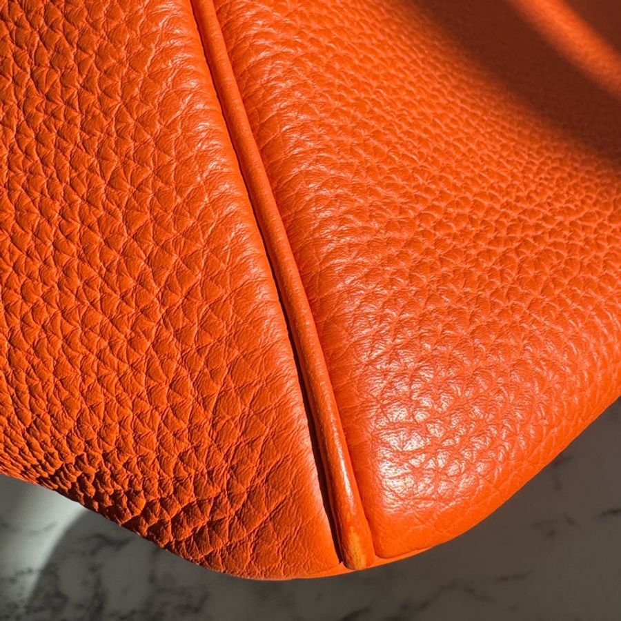 Hermes 9J橘金釦Birkin30-10