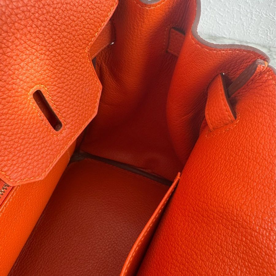 Hermes 9J橘金釦Birkin30-33