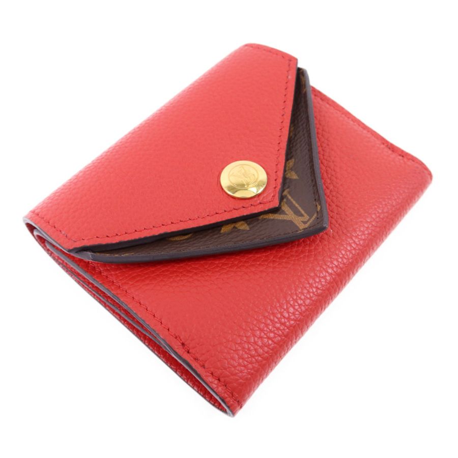 LOUIS VUITTON Monogram Double V Compact Wallet金扣錢包-2