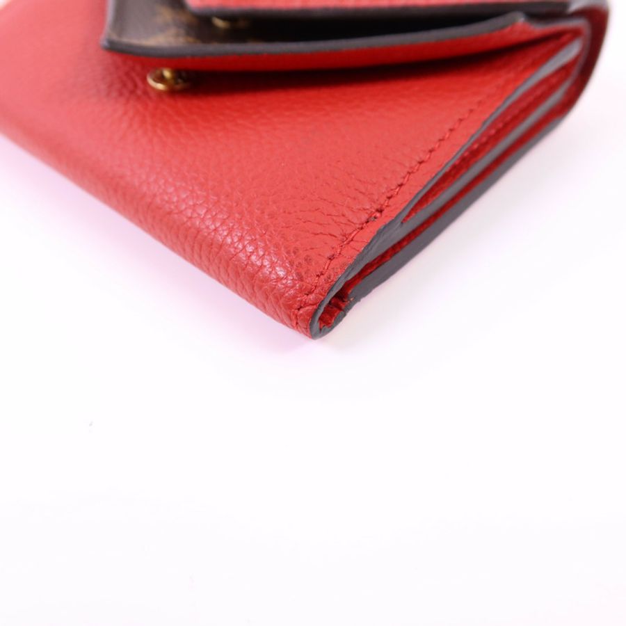 LOUIS VUITTON Monogram Double V Compact Wallet金扣錢包-9
