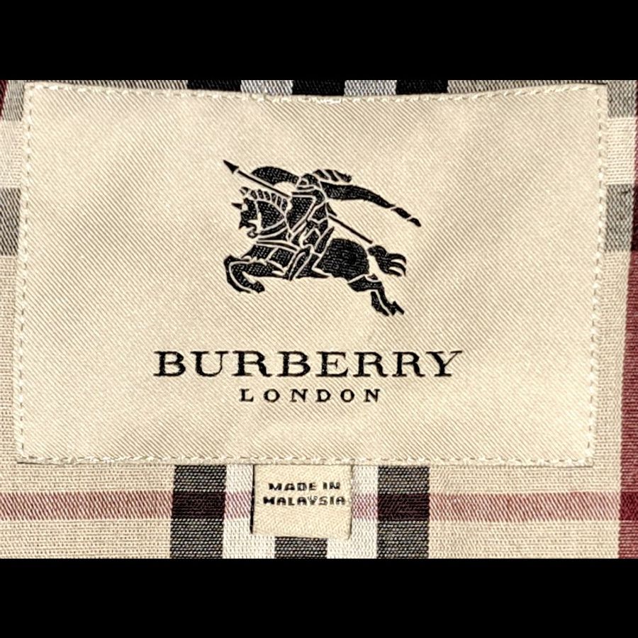 女40號/日本二手/Burberry 時尚女神風衣/有格紋帽+腰帶-18