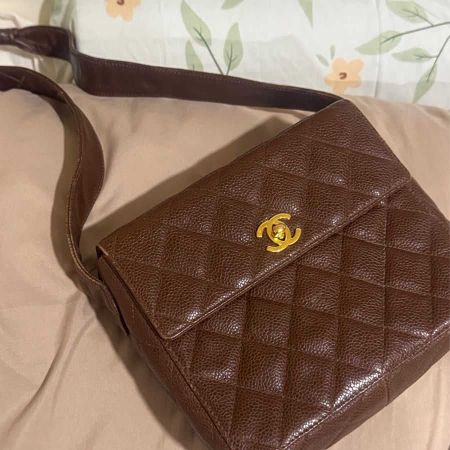 香奈兒 CHANEL MATELASSE 肩背包 荔枝皮-11