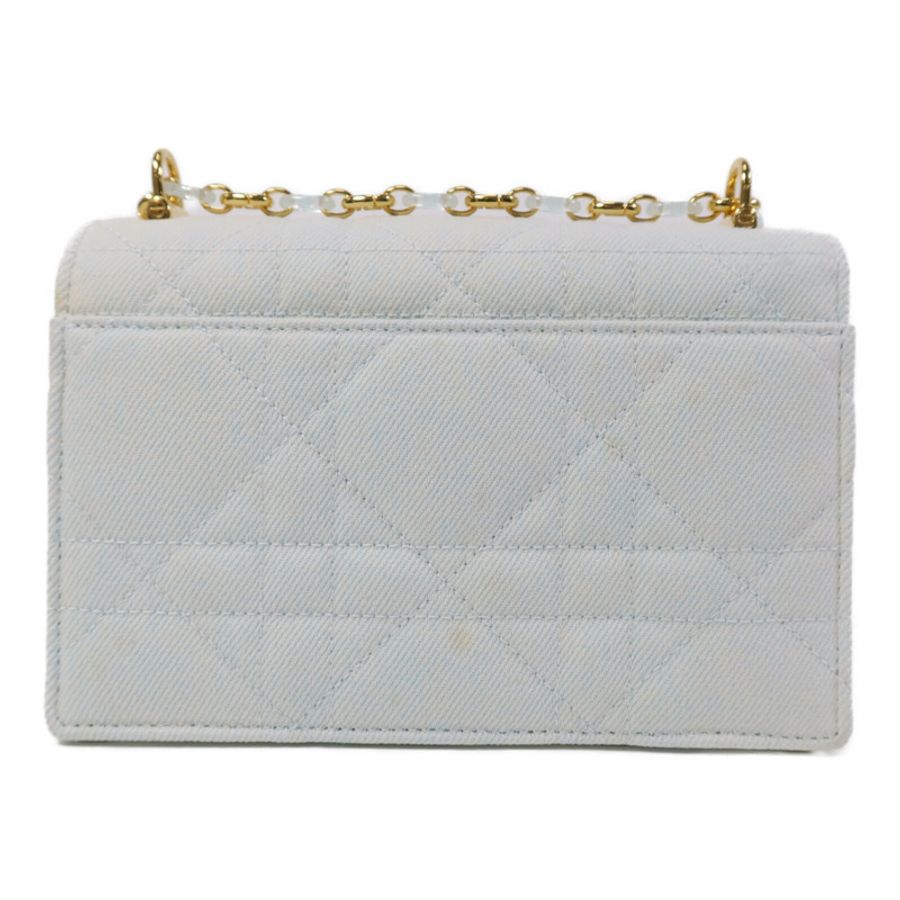 Dior Denim Miss Caro Chain Shoulder金扣鏈帶肩背袋-1