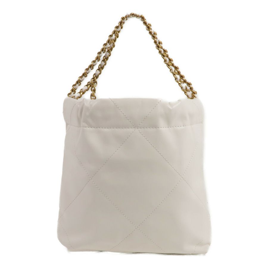 CHANEL 牛皮皮革Mini 22金扣手挽肩背兩用袋-1