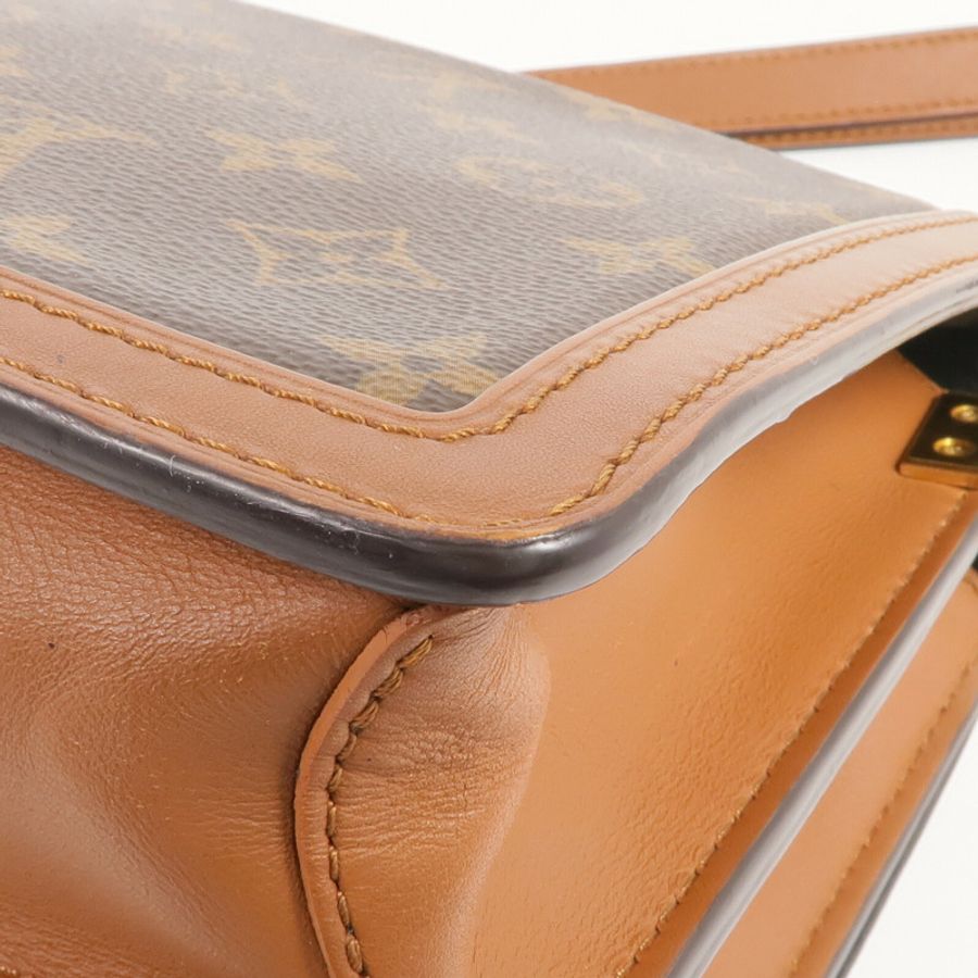 LOUIS VUITTON Monogram Reverse Dauphine MM金扣肩背袋-8