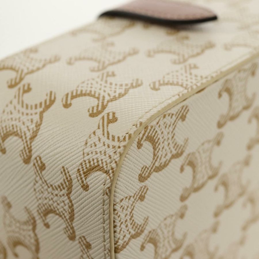 【日本直送】CELINE Triomphe 帆布大號珠寶盒 PVC 白色 4M0382DIU 正品 154934SM-14
