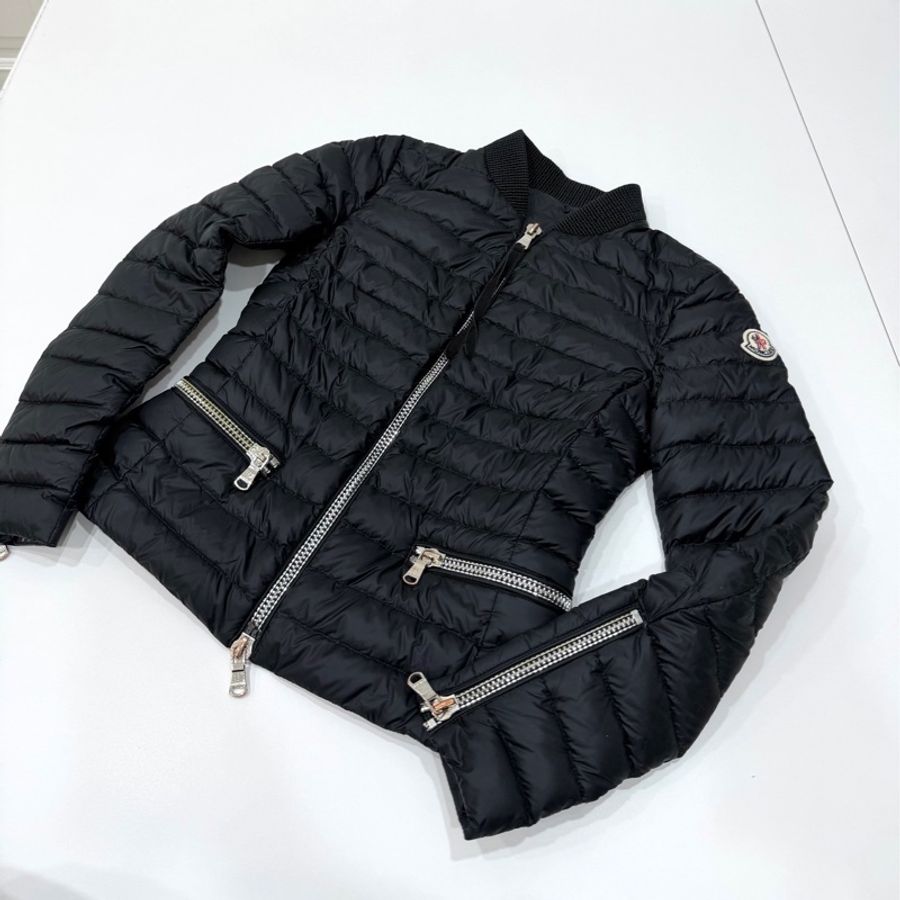 moncler 黑色 立領 輕羽絨 羽絨外套 夾克 風衣外套 防風外套 外套-13