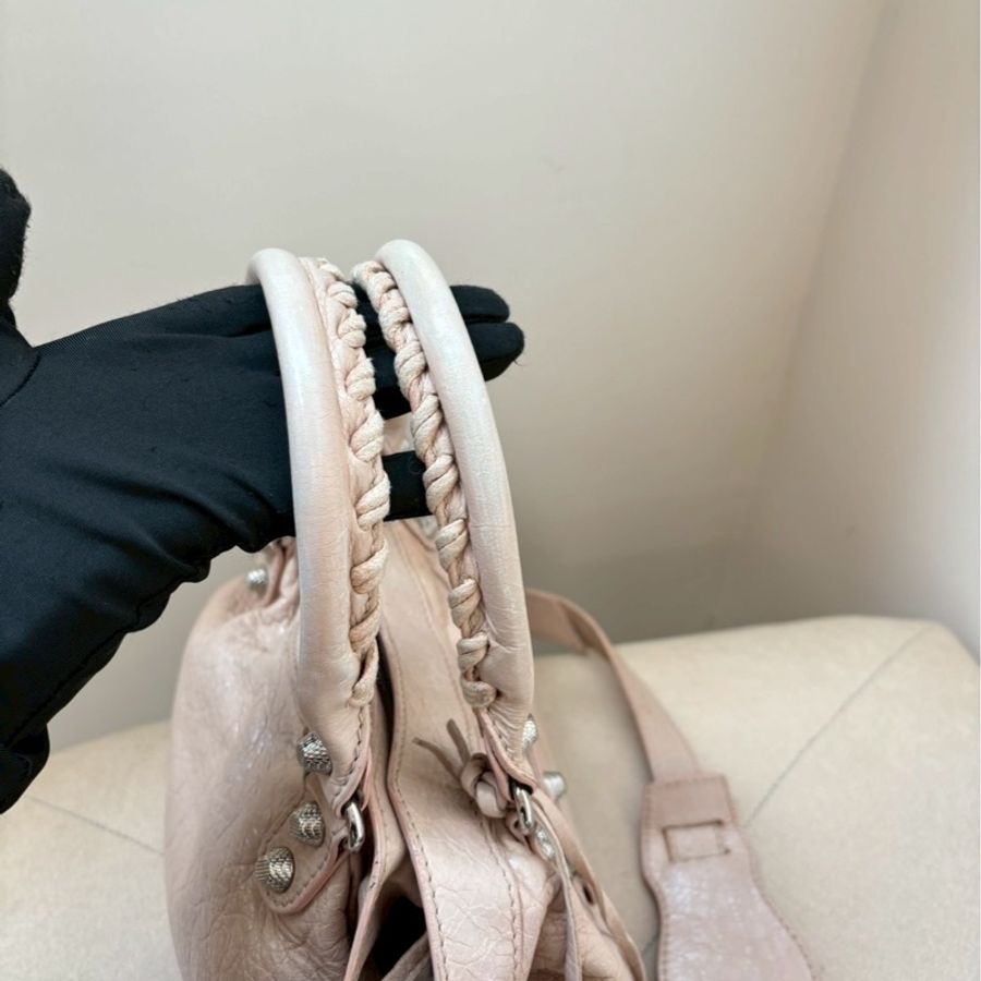 Balenciaga 粉色機車包💗-11