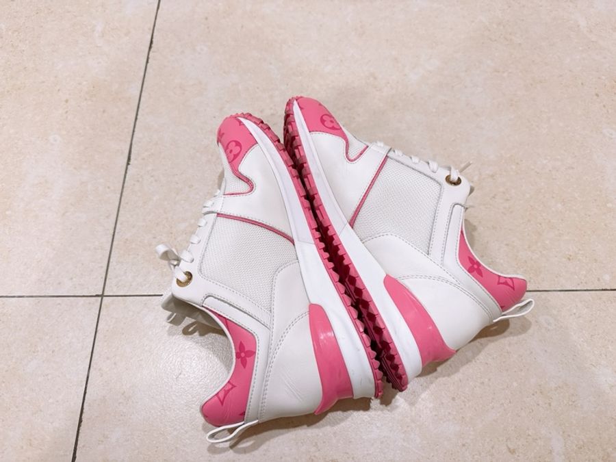 Louis Vuitton Run Away Sneaker粉色老花運動鞋-8