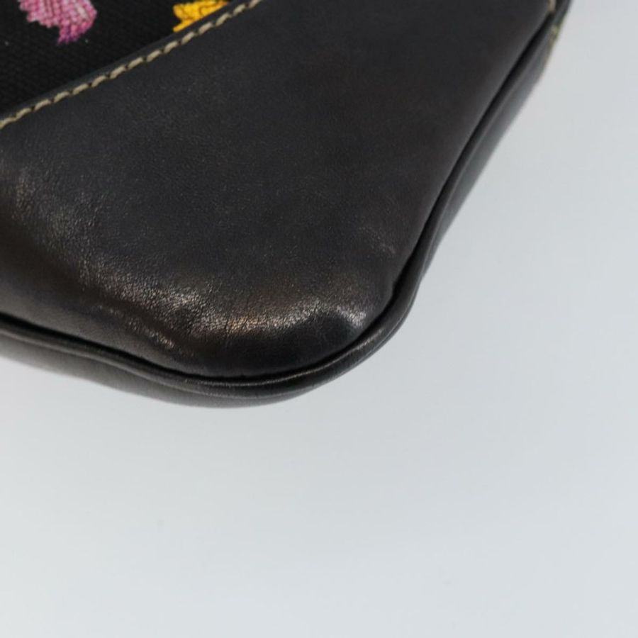 【日本直送】GUCCI Flora帆布單肩包 黑色 金色 153029 正品 156047-14
