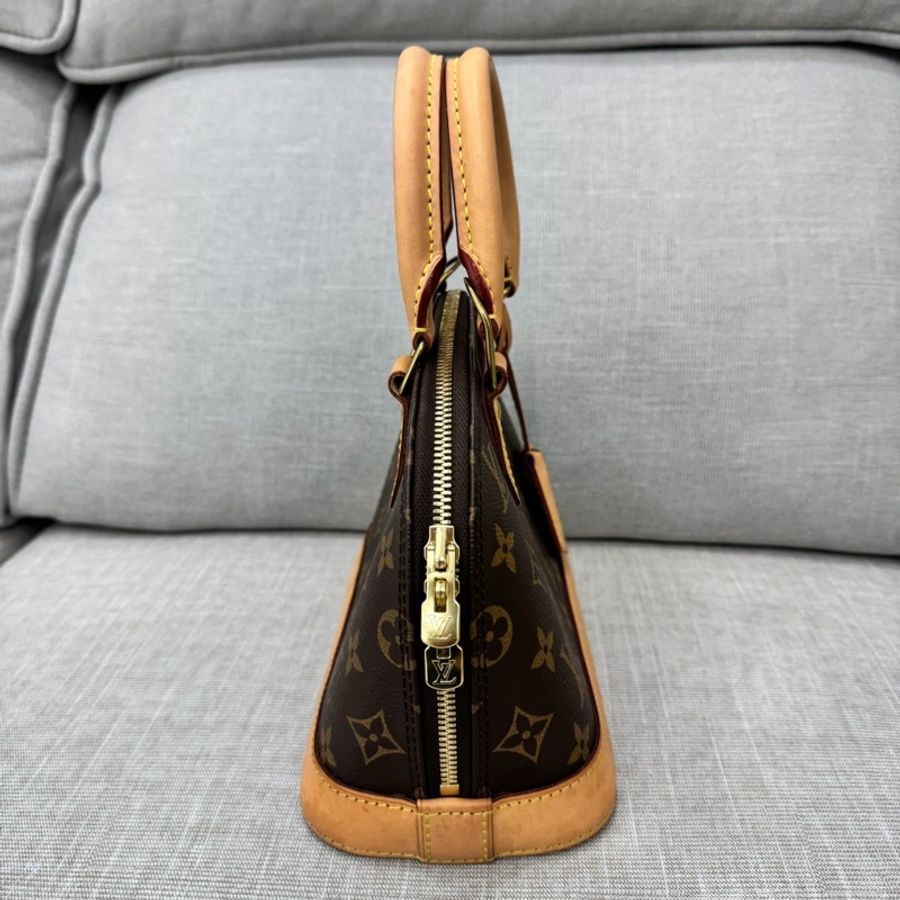 LV M53152 經典MONOGRAM ALMA BB 貝殼包 手提包 斜背包#晶片款#-6