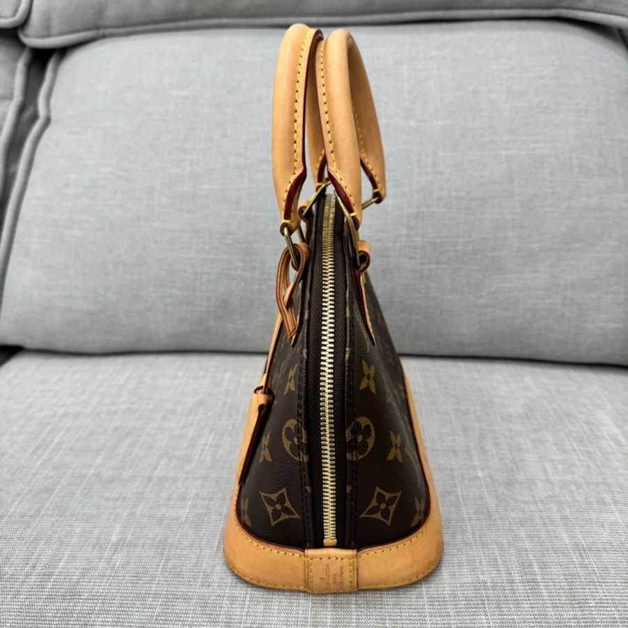 LV M53152 經典MONOGRAM ALMA BB 貝殼包 手提包 斜背包#晶片款#-7