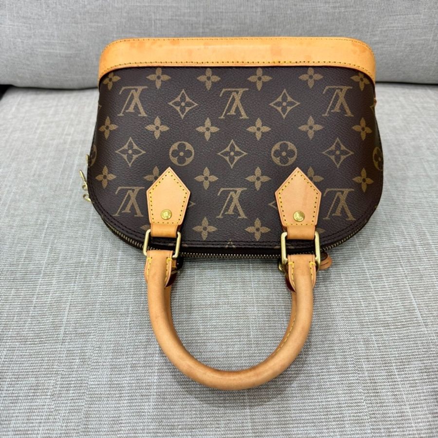 LV M53152 經典MONOGRAM ALMA BB 貝殼包 手提包 斜背包#晶片款#-15