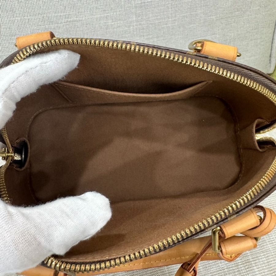 LV M53152 經典MONOGRAM ALMA BB 貝殼包 手提包 斜背包#晶片款#-23
