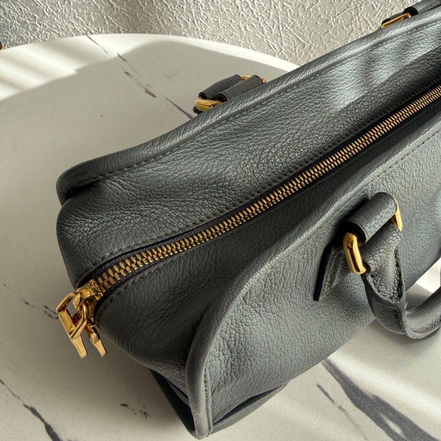 Loewe超美藍灰色 手提包-21