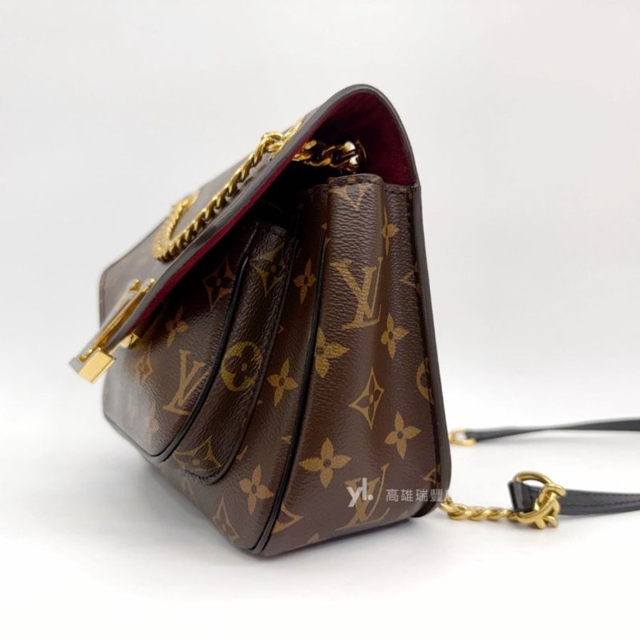 ❣LV 原花金釦Passy MM下蓋肩斜背包-3