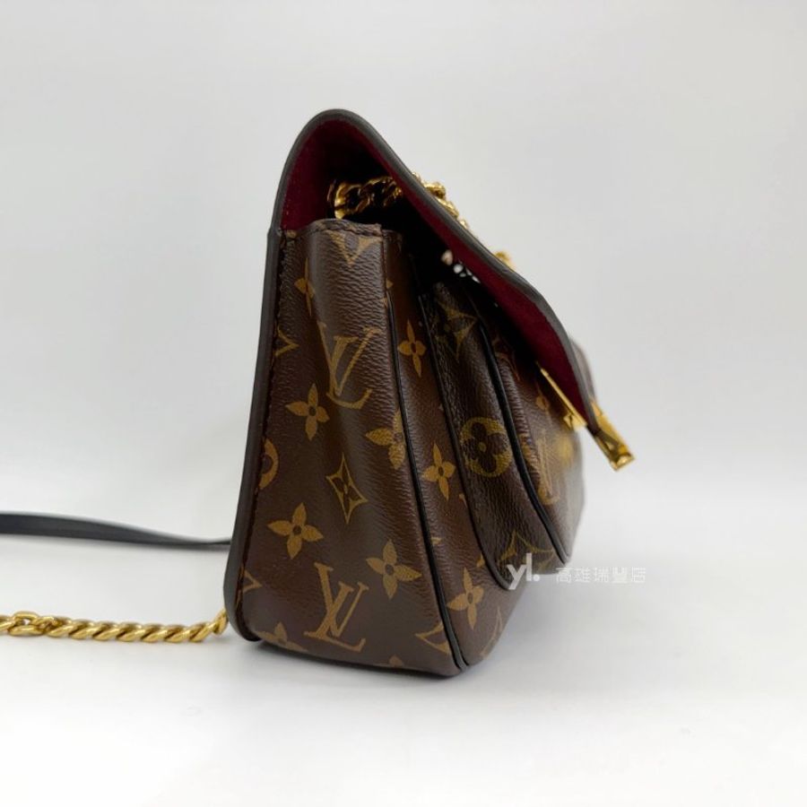 ❣LV 原花金釦Passy MM下蓋肩斜背包-4