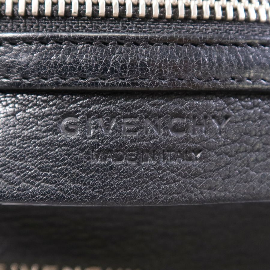 GIVENCHY 山羊皮皮革Pandora銀扣肩背袋-7
