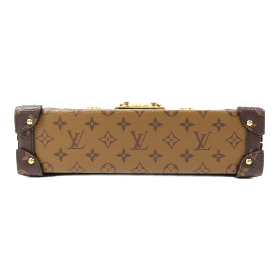 LOUIS VUITTON Monogram Reverse Petite Malle金扣肩背袋-3