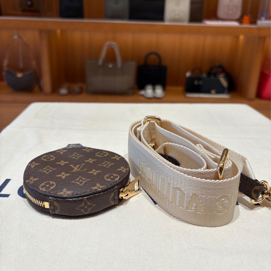 【時髦選擇】Louis Vuitton On The Go PM 手提/肩背包|Monogram 雙色拼接|附原廠背帶&零錢包配件-6