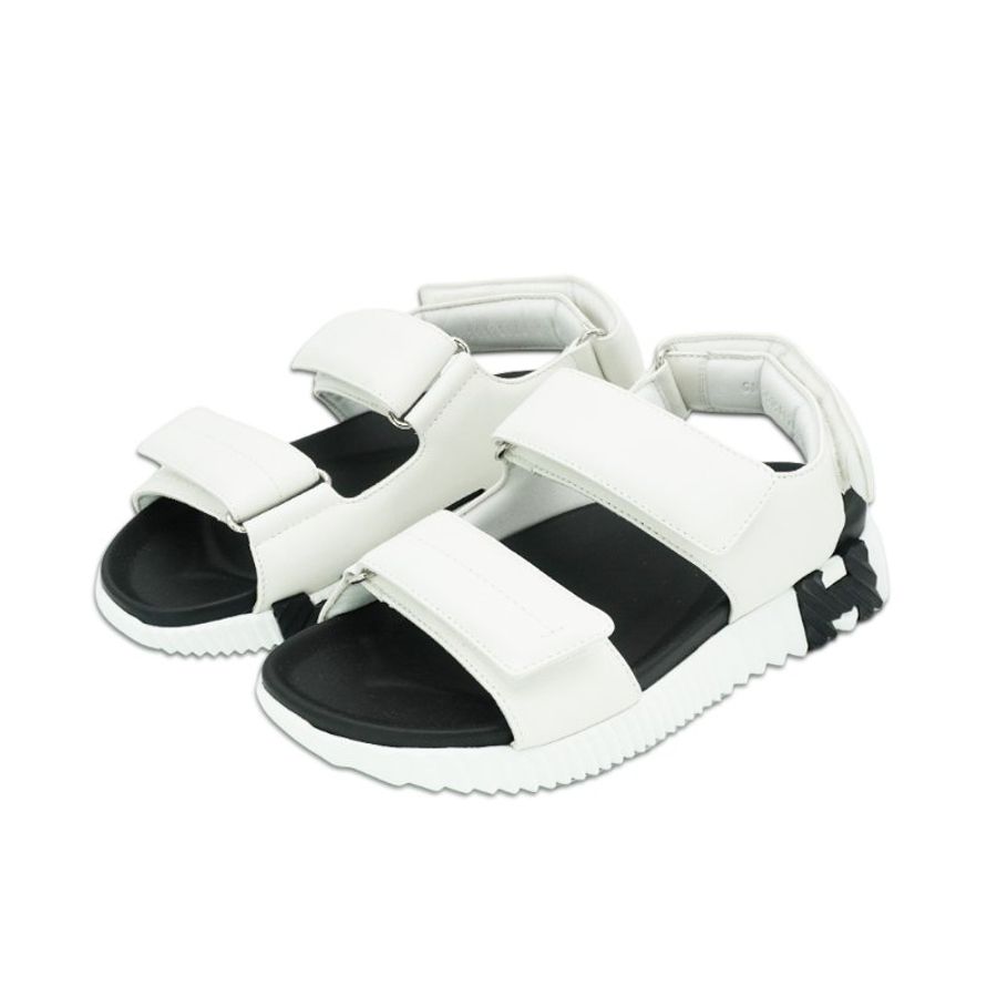 Hermes Junior Nappa皮革科技涼鞋(Blanc白)-0