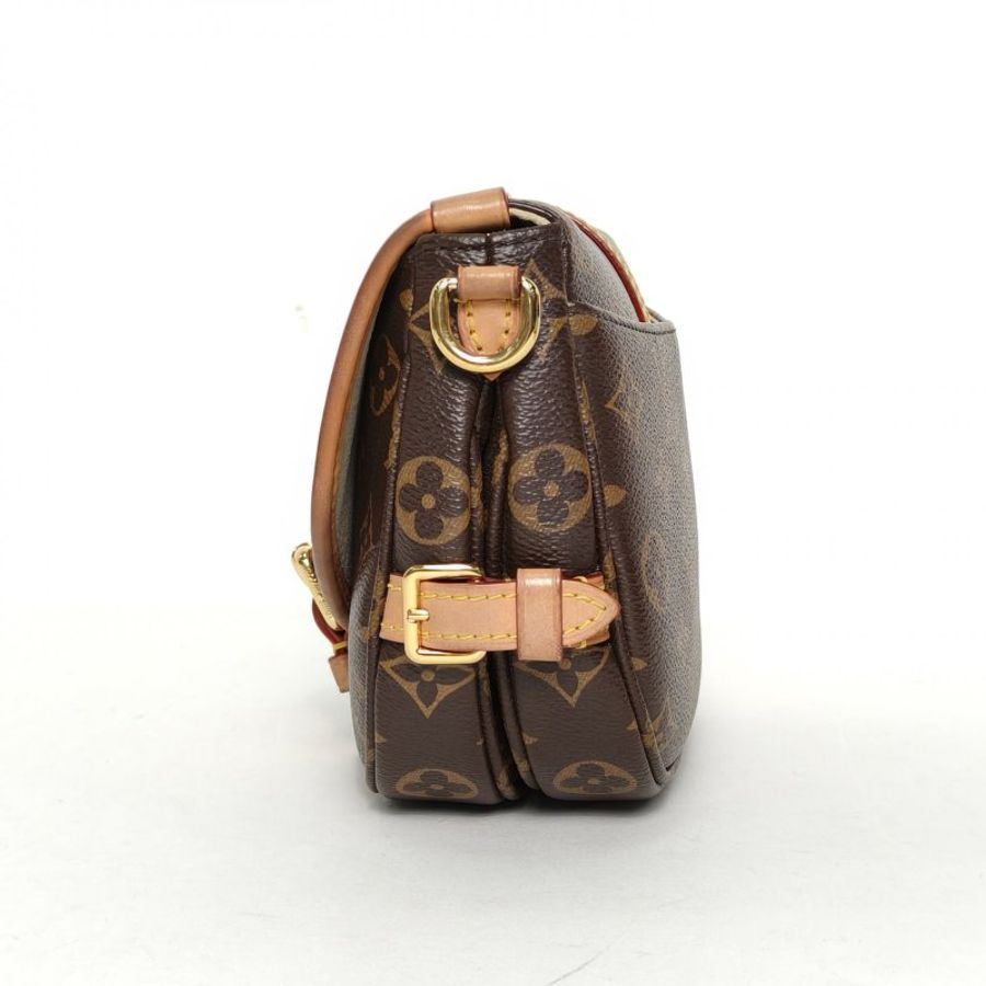 LOUIS VUITTON Saumur雙子星小號20老花PVC晶片肩背包-1