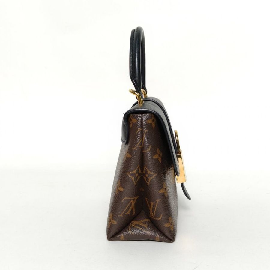LOUIS VUITTON LockyBB鎖頭包黑色PVC金扣晶片肩背包-3