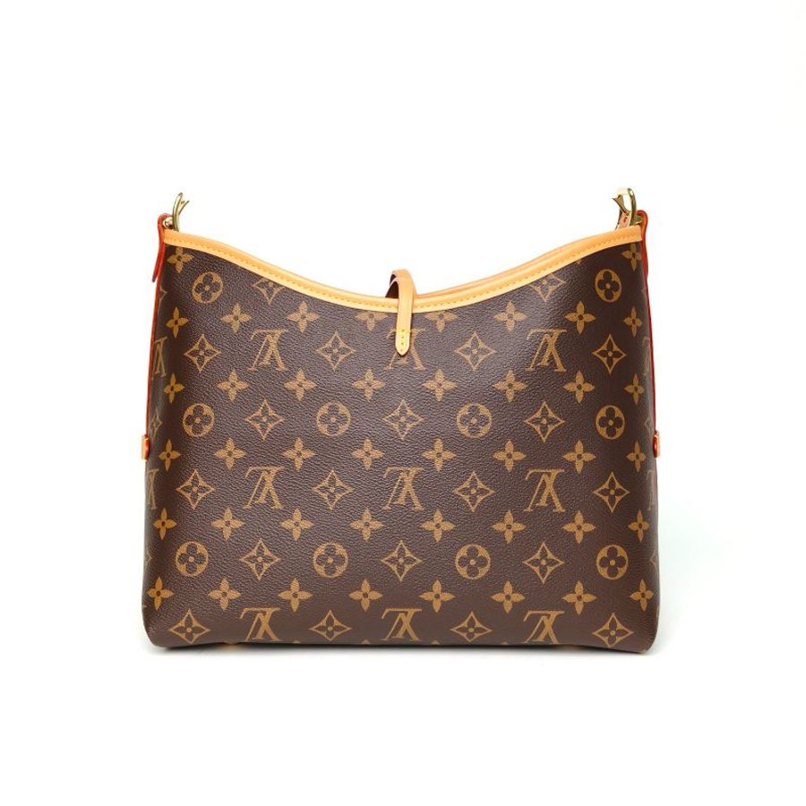 LOUIS VUITTON CARRYALL小號29配子袋老花PVC金扣晶片肩背包-2