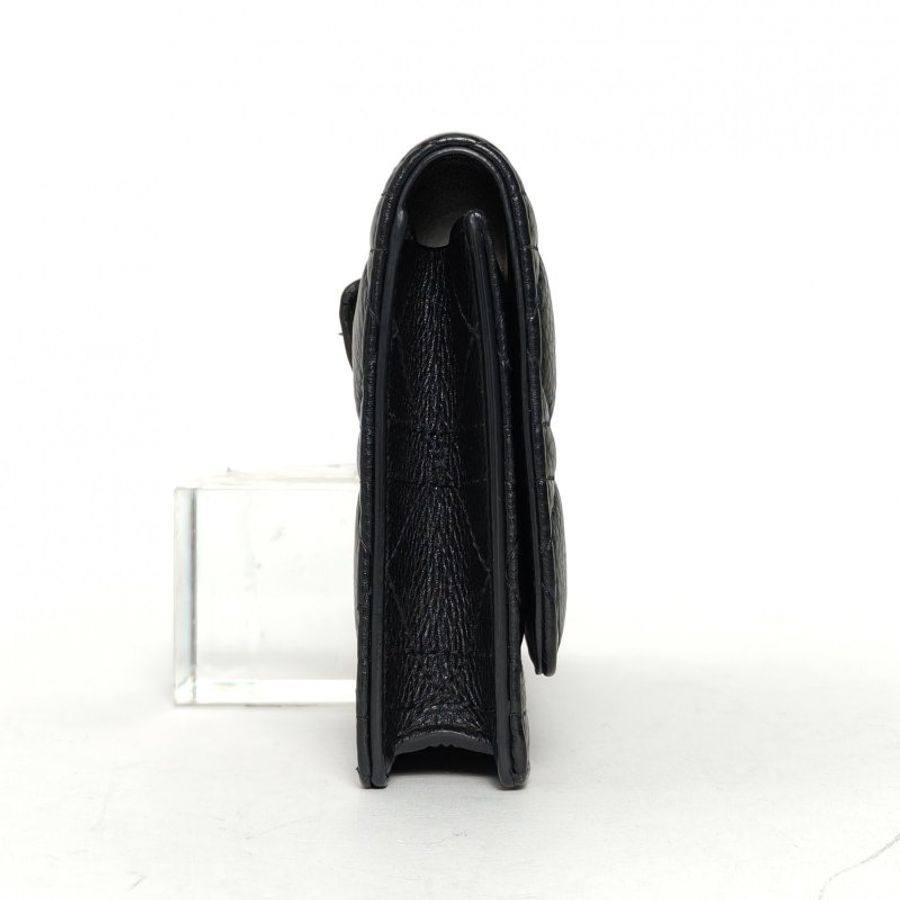 DIOR Caro鏈條WOC黑色牛皮金扣2021肩背包-3