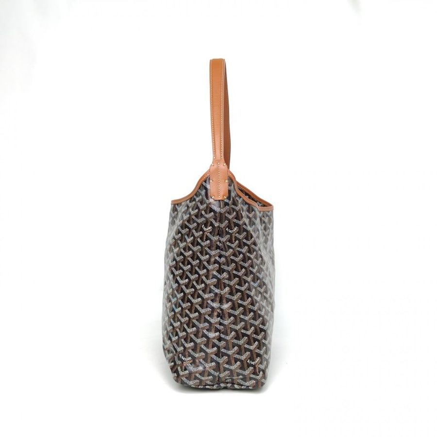 GOYARD BohemeHoboBag子母腋下包棕色PVC銀扣肩背包-1