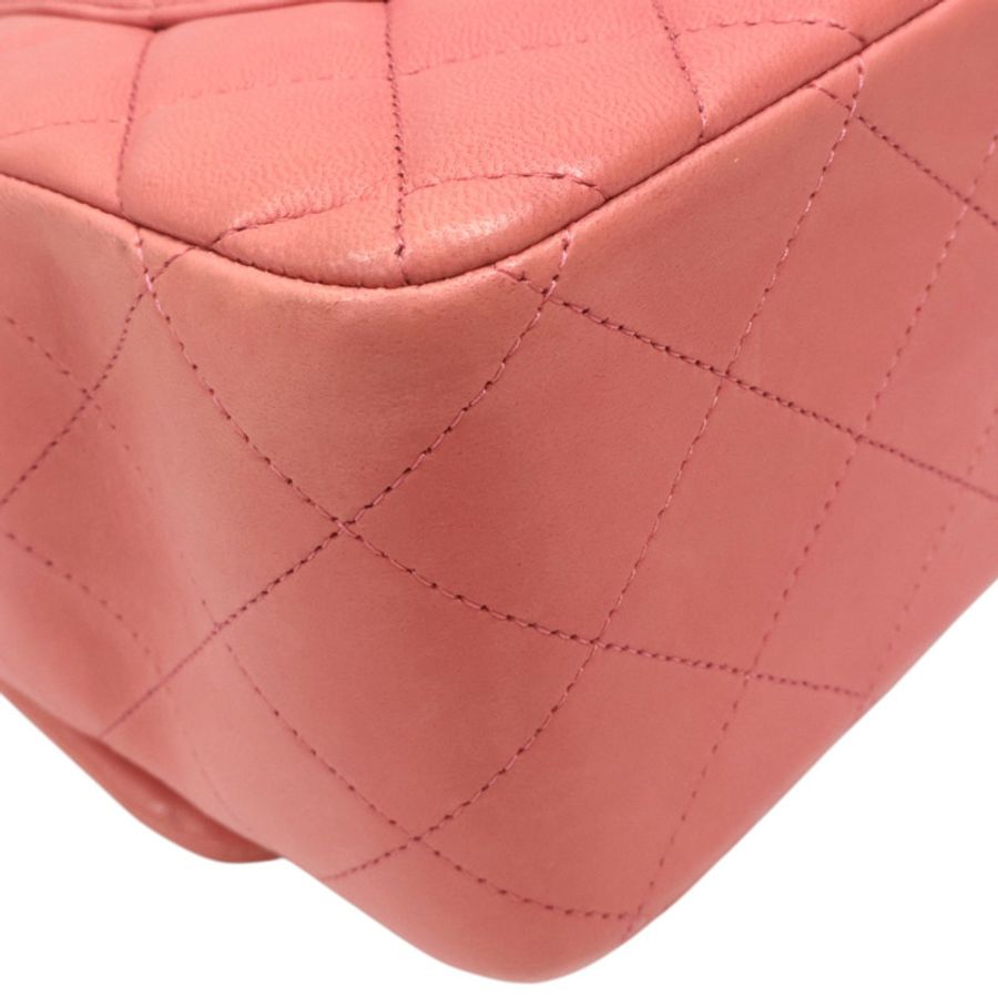 粉紅羊皮 Jumbo 30 肩背銀扣【CHANEL 香奈兒】 A58600-13
